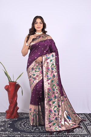 buy Paithani saree online at heer fashion