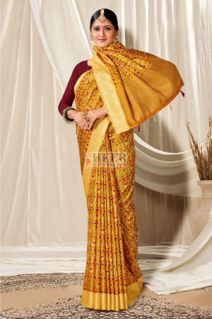 Rangrez - Tie & Dye Katan Silk Saree - Dora By Phoenix