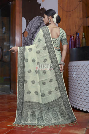 Symphony - Lavender Pink Cotton Saree