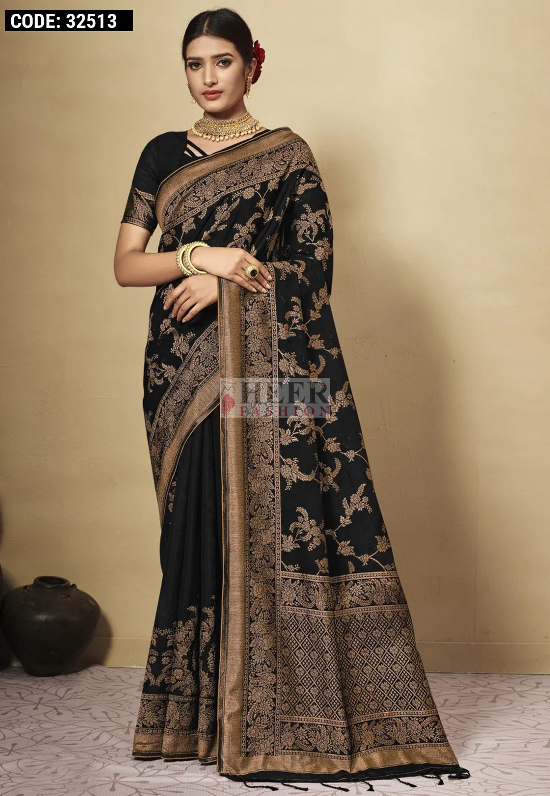 Satin Saree - Buy Party Wear Satin Saree Online | Me99