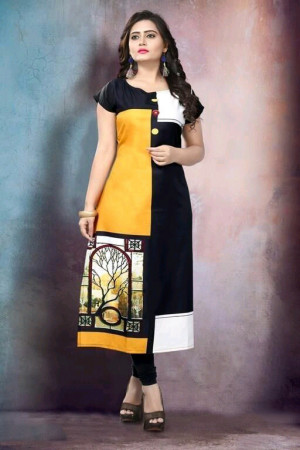 soft american crepe kurtis