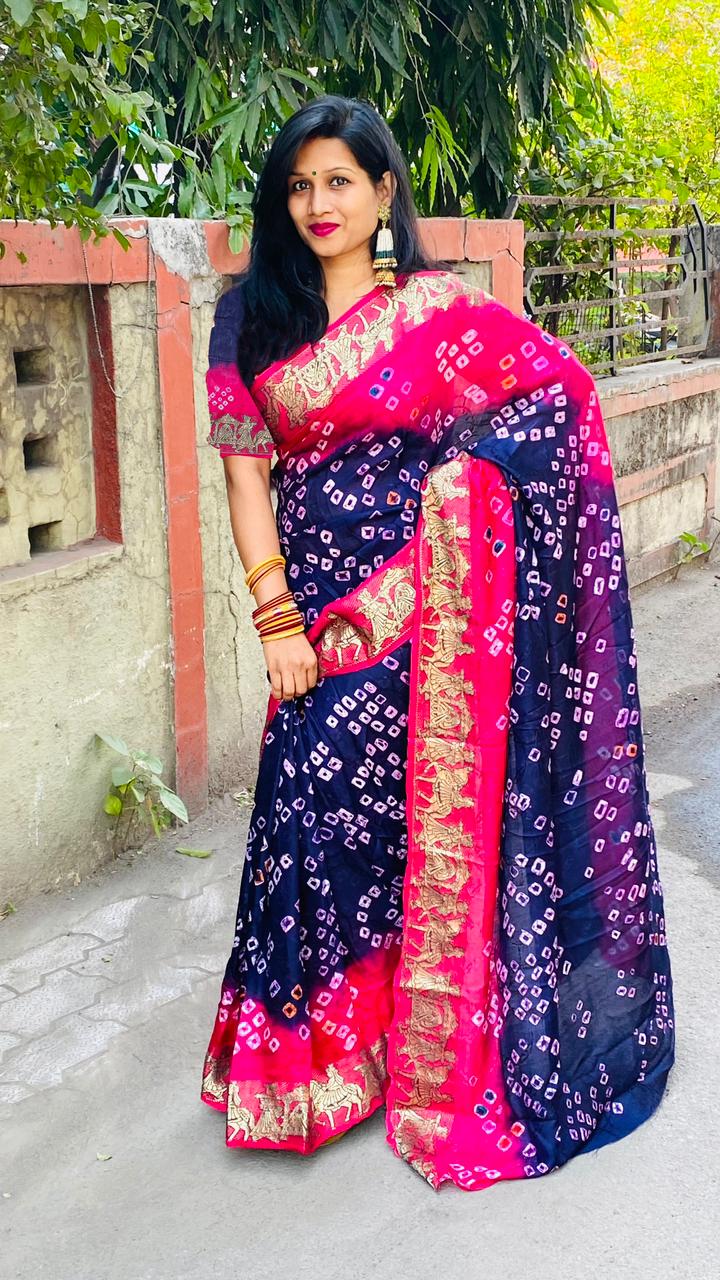 Shop Latest Traditional Bandhani Saree | Me99