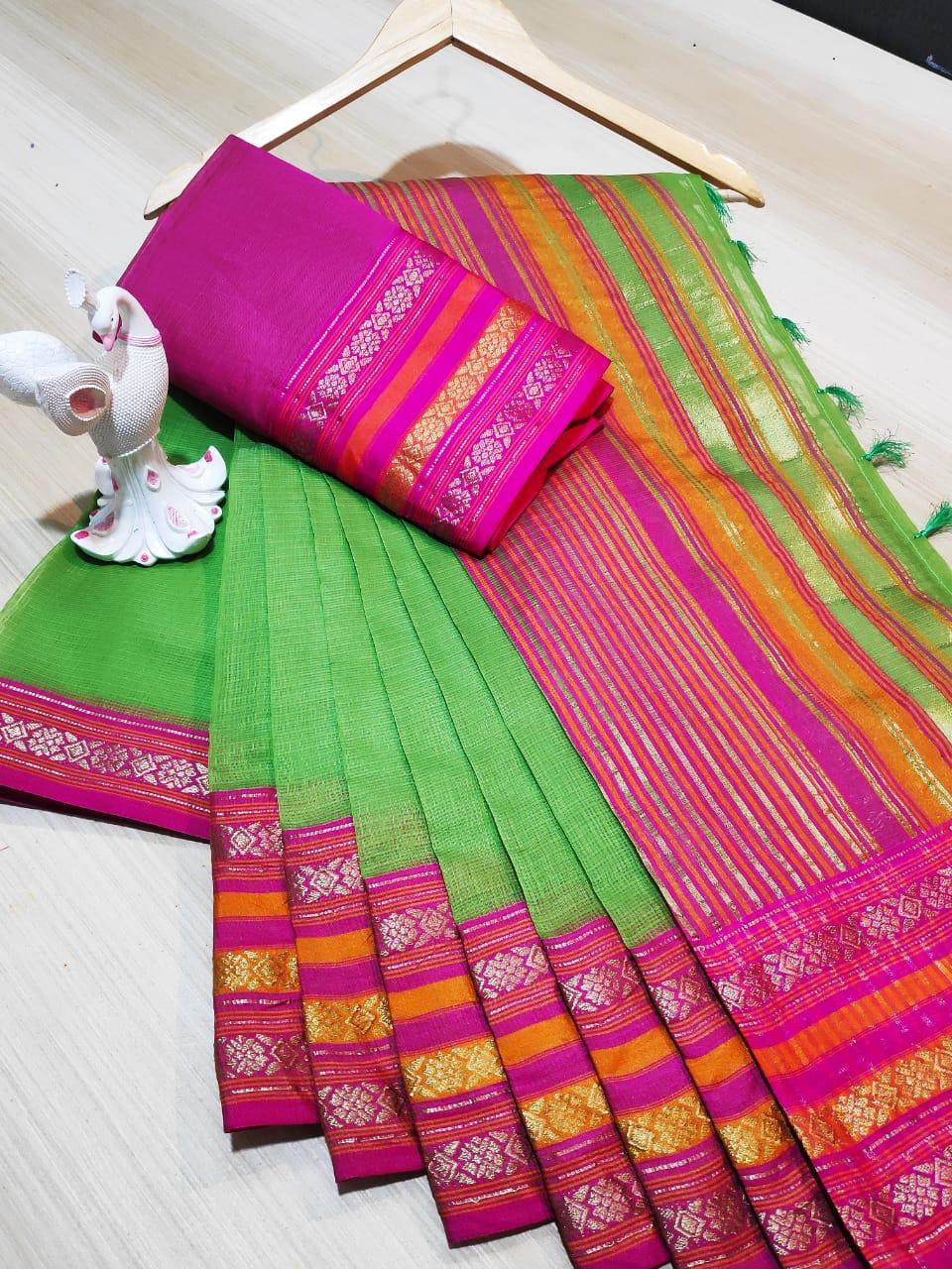 Stylish Manipuri Silk Saree with Foil Print | Vastranand