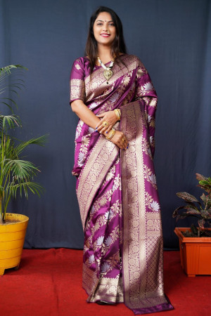 Baby pink Rich Paithani Silk Saree With Zari Weaving Work, 6.3 m (with  blouse piece) at Rs 1355 in Surat