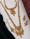 Traditional Long Set Gold Plated Necklace set