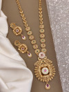 Antique Gold-Plated Antique Indian Jewelry Set