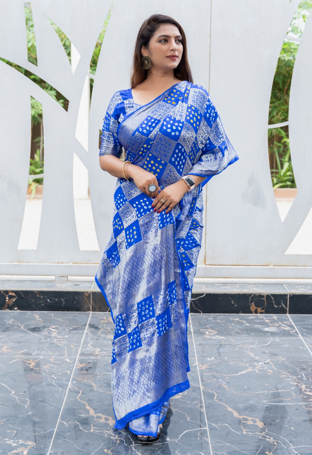 Bandhej Silk Saree - Silk Bazaar