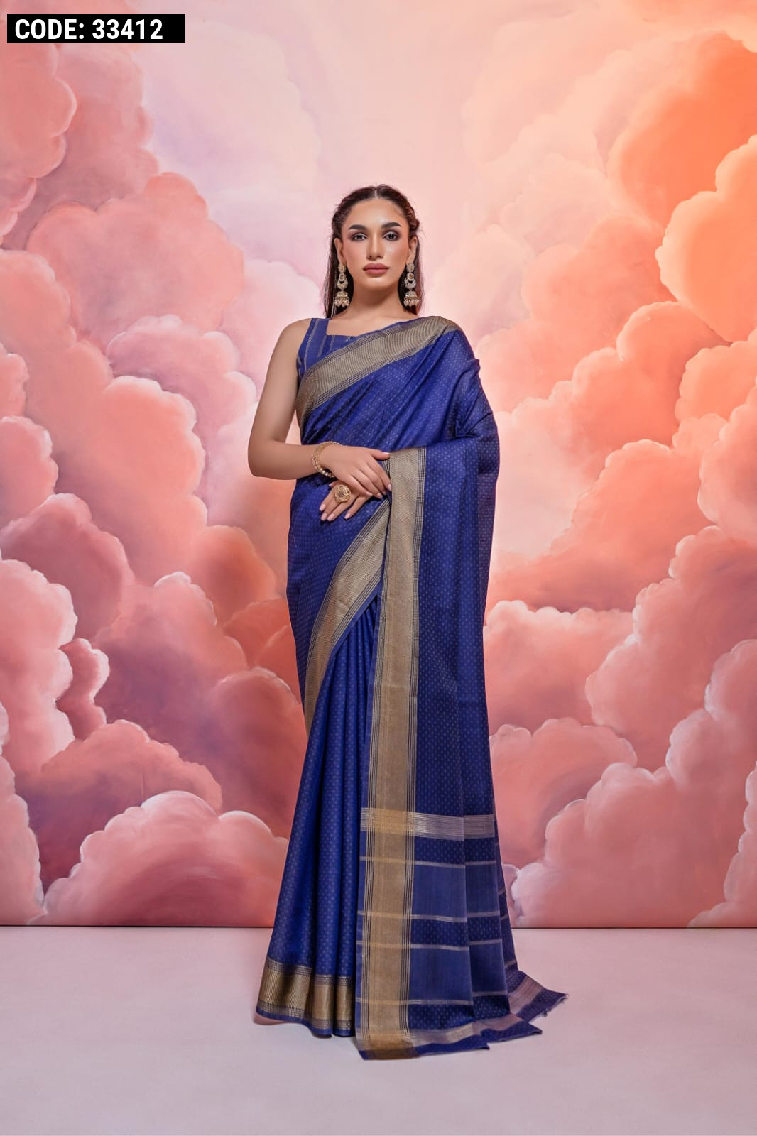 Yellow and Royal Blue Soft Silk Designer fancy Saree JS589 in Surat at best  price by Somheera - Justdial