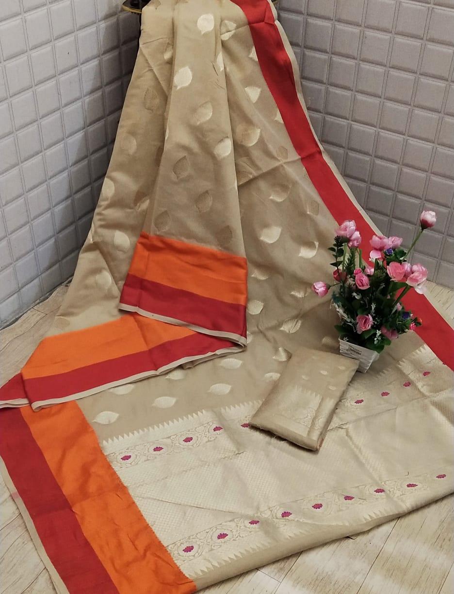 Soft Cotton Jacquard work saree