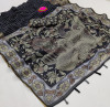 Black color soft cotton saree with digital bandhej print