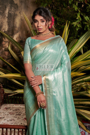 Gold Goddess : Micro Pleated Designer Saree : Metallic Gold Cocktail S – Ek  Dori