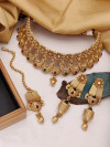 Gold Plated Copper Kundan choker Necklace Set