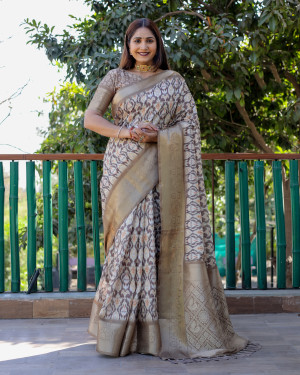 Buy Beige Color Sarees Collection Online UK - Fabanza.co.uk