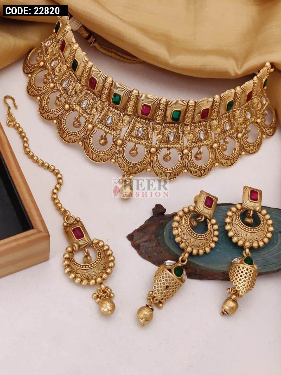 Rajwadi gold clearance necklace designs