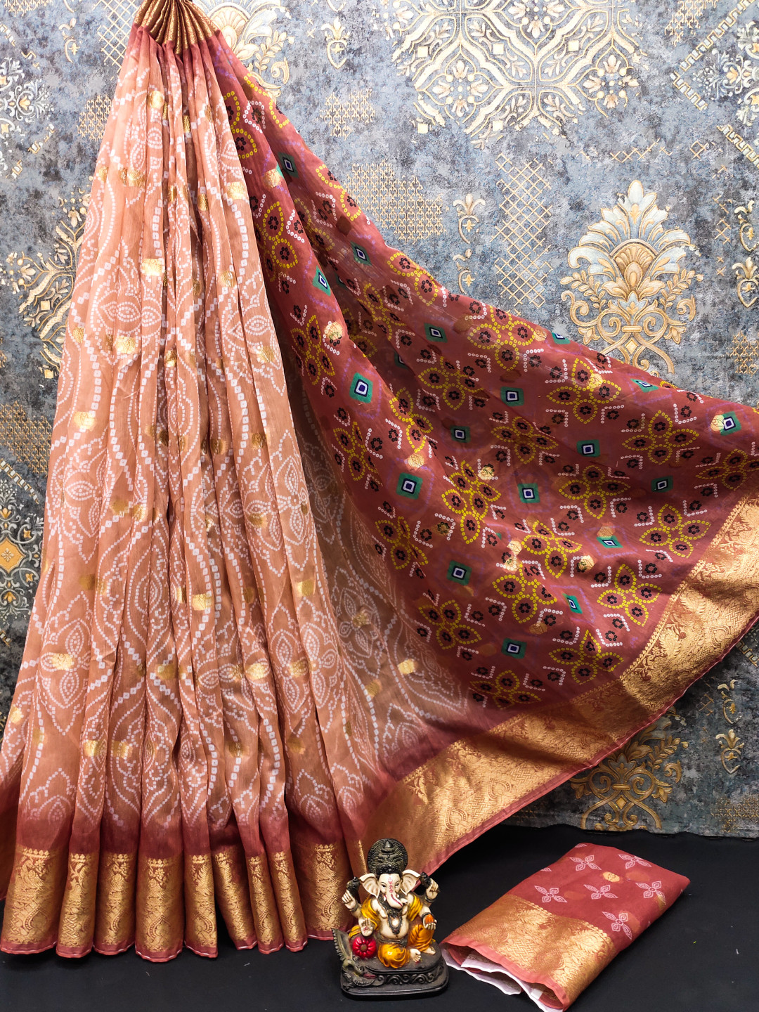 Sanskriti Vintage Heavy Sarees Art Silk Jamawar/Banarasi Tanchoi Sari