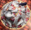 Organza silk saree with different floral digital print