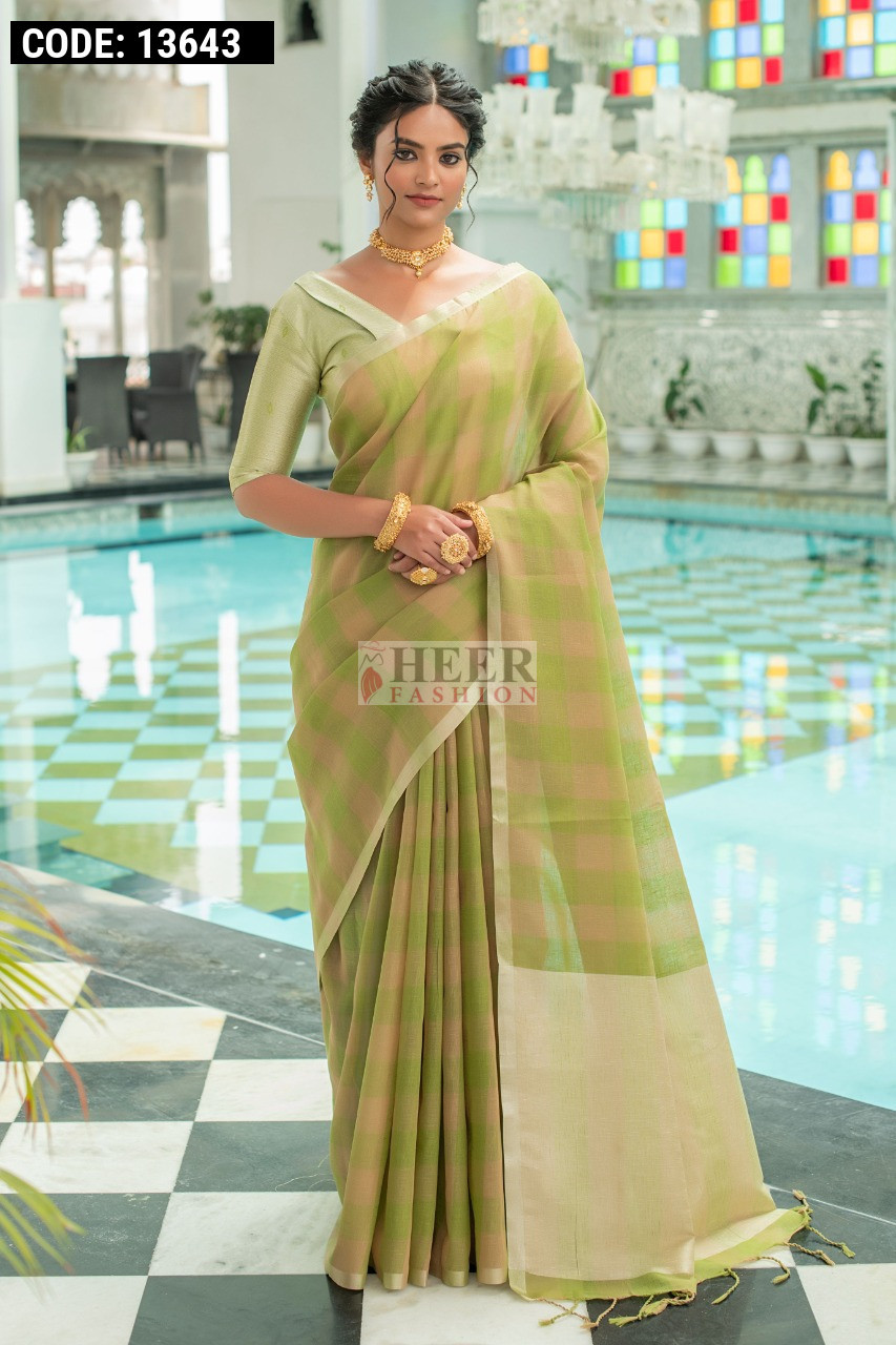 Shop Mehndi Green Kanjeevaram Silk Weaving Work Saree Festive Wear Online  at Best Price | Cbazaar