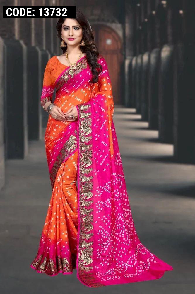Buy Bandhani Saree For Wedding for Women Online from India's Luxury  Designers 2024