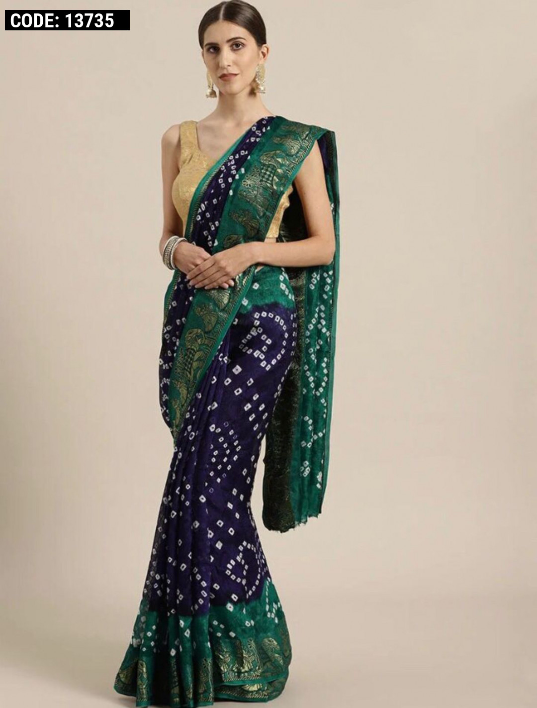 Buy Saree Online From India – Bandhani Saree - SareesWala.com