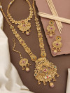 Traditional Gold Plated Combo Necklaces Set