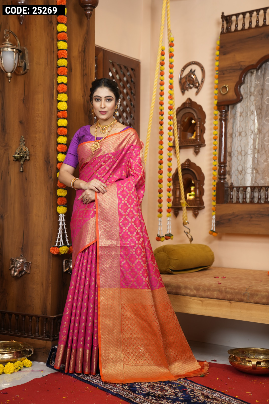 Linen Sarees | latest cotton & silk Linen Saree online from weavers |  TPLH00089