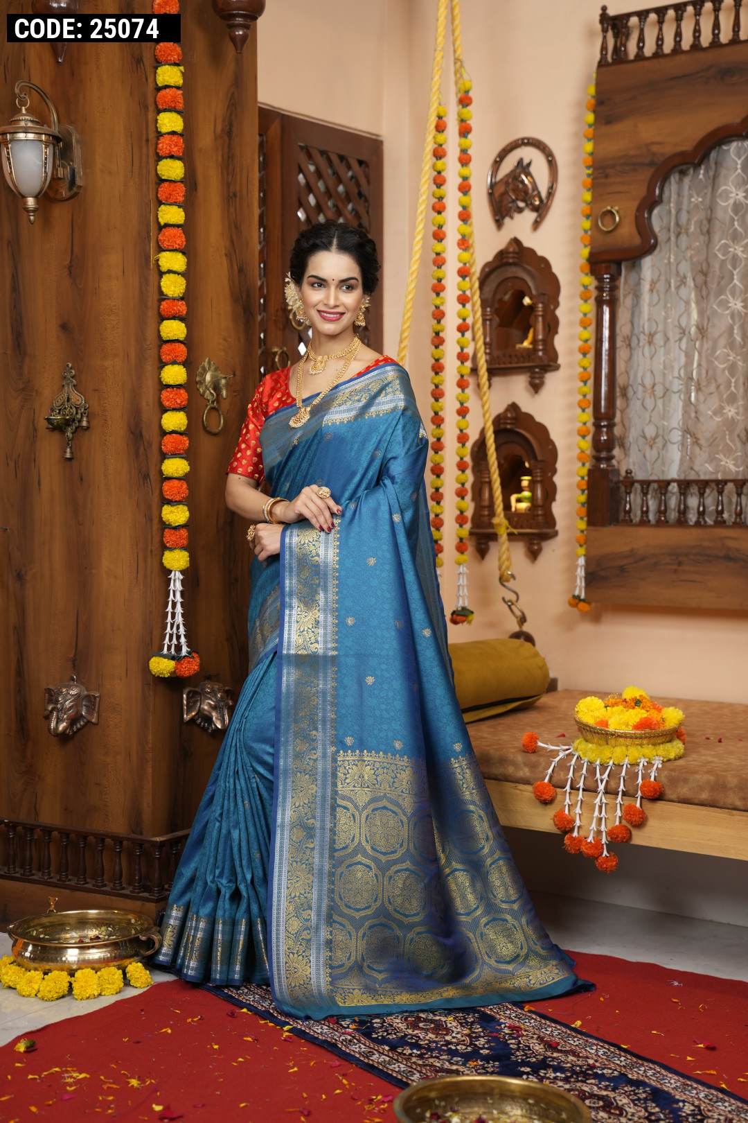 Buy Party Wear Green Weaving Soft Silk Saree Online From Surat Wholesale  Shop.