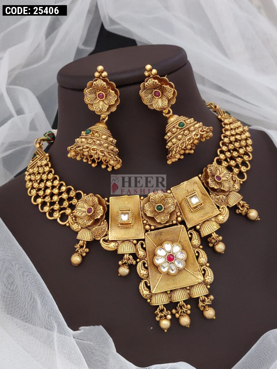 Bridal necklace set on sale designs