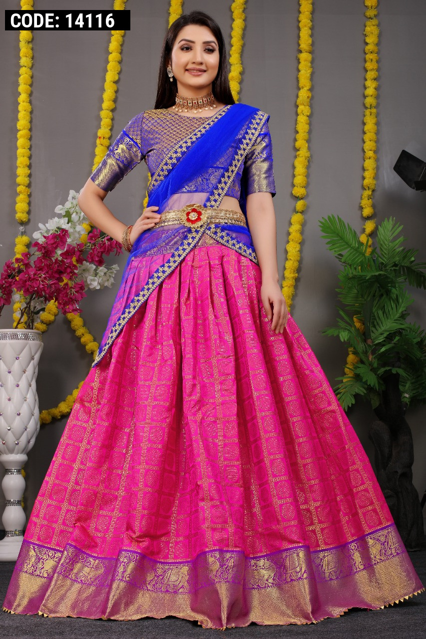 Kanchipuram Sarees Traditional Ethnic Lehenga Choli - Buy Kanchipuram Sarees  Traditional Ethnic Lehenga Choli online in India