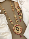 Latest Gold Plated Long Necklace Set
