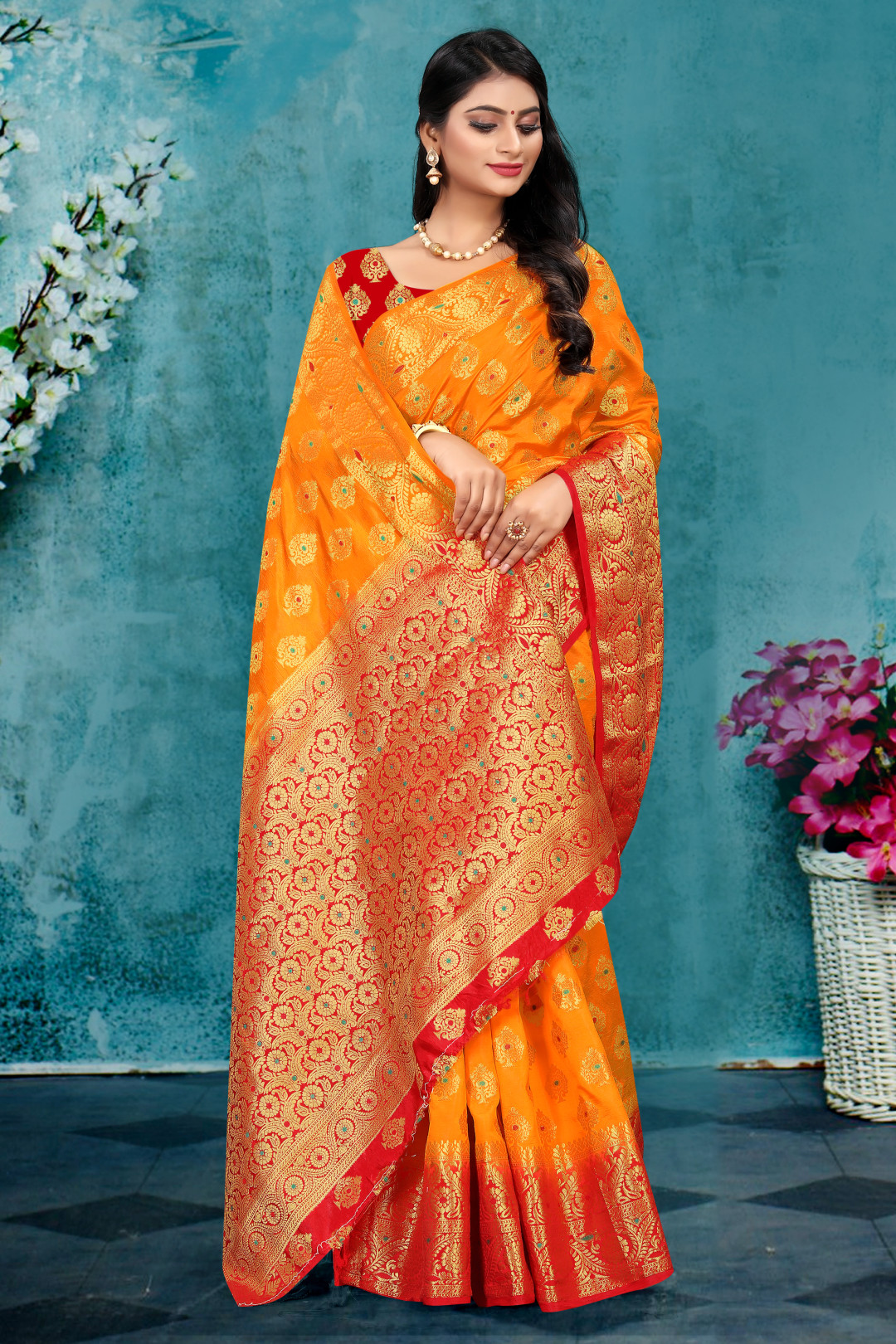 Lightweight pure Banarasi Silk Saree