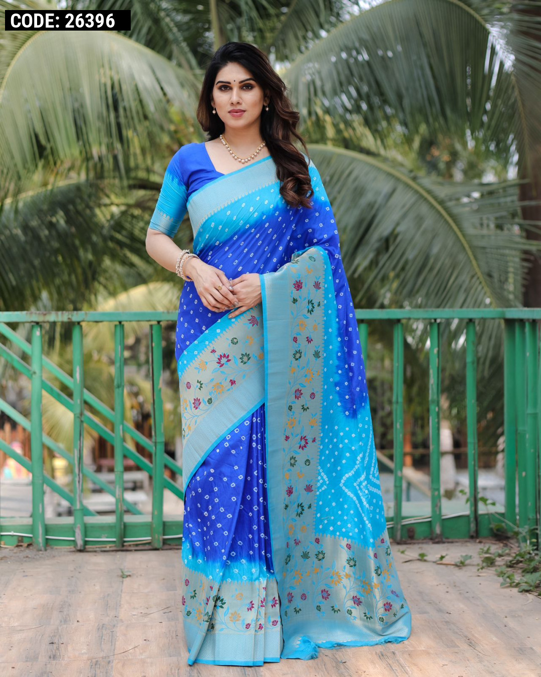 Buy Multi Color Silk Chinese Collar Neck Sarees Online for Women in USA