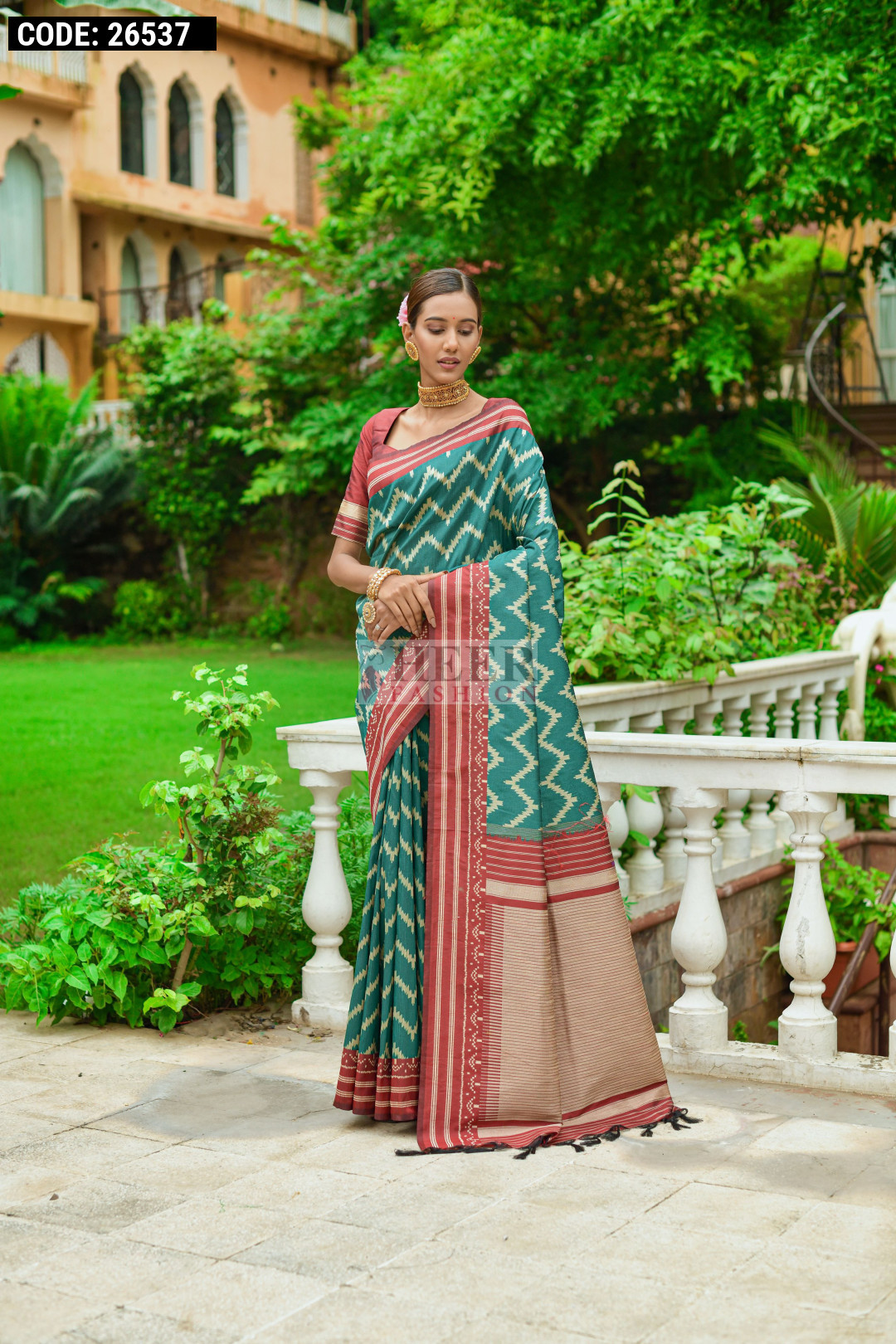 Rama Green Color Soft Raw Silk Saree With Woven Design rama-green-color-soft-raw-silk-saree-with-woven-design