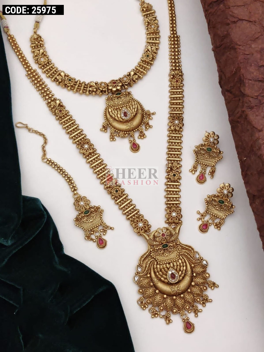 Gold short set on sale designs