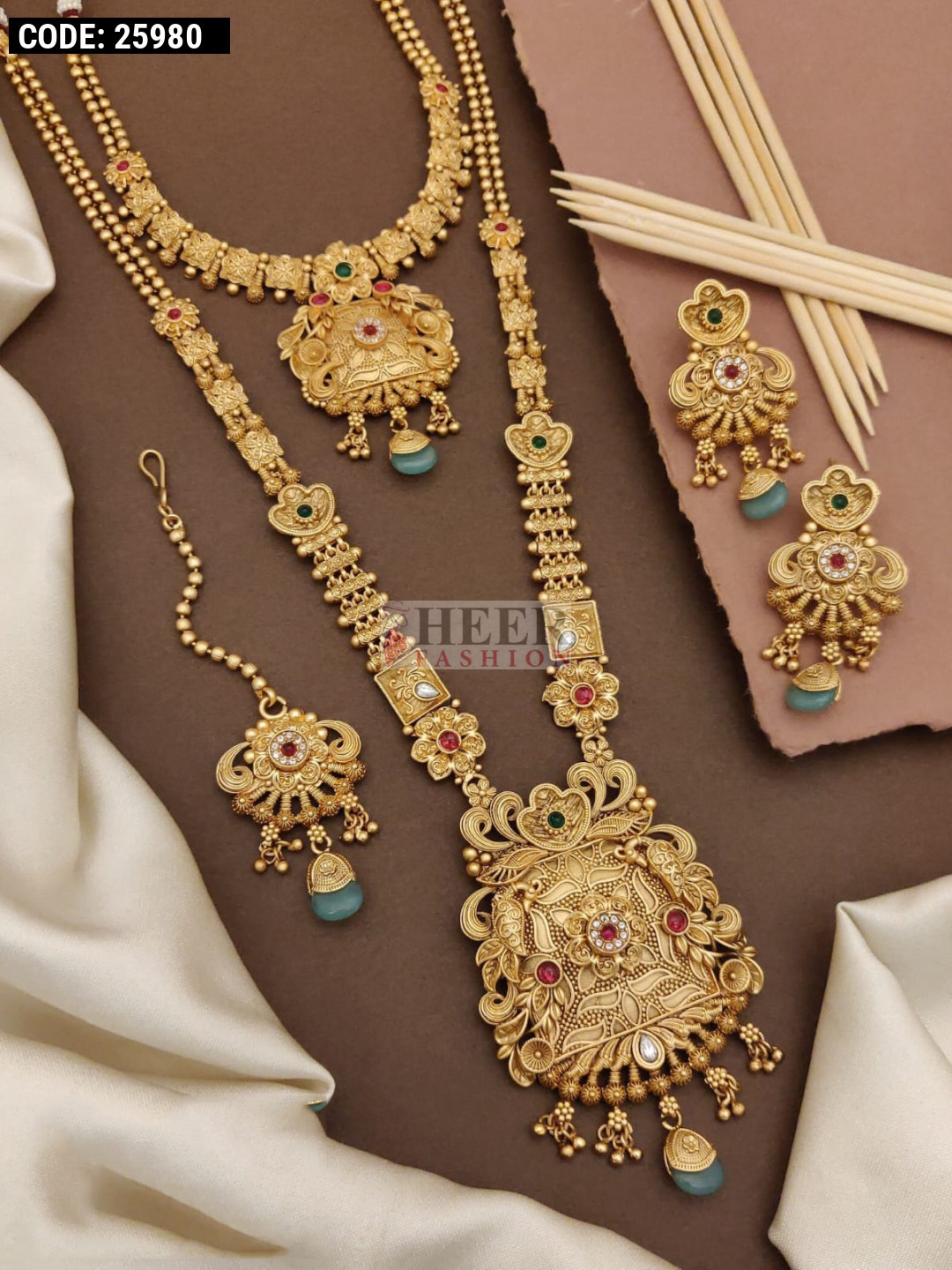 Brass hot sale jewellery set