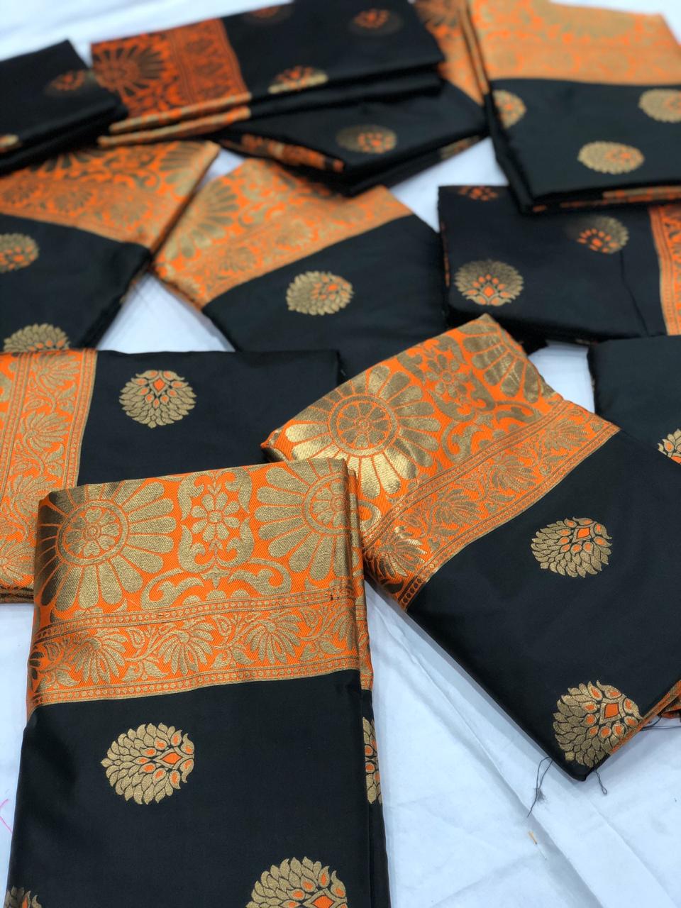 Incredible weave katan silk saree