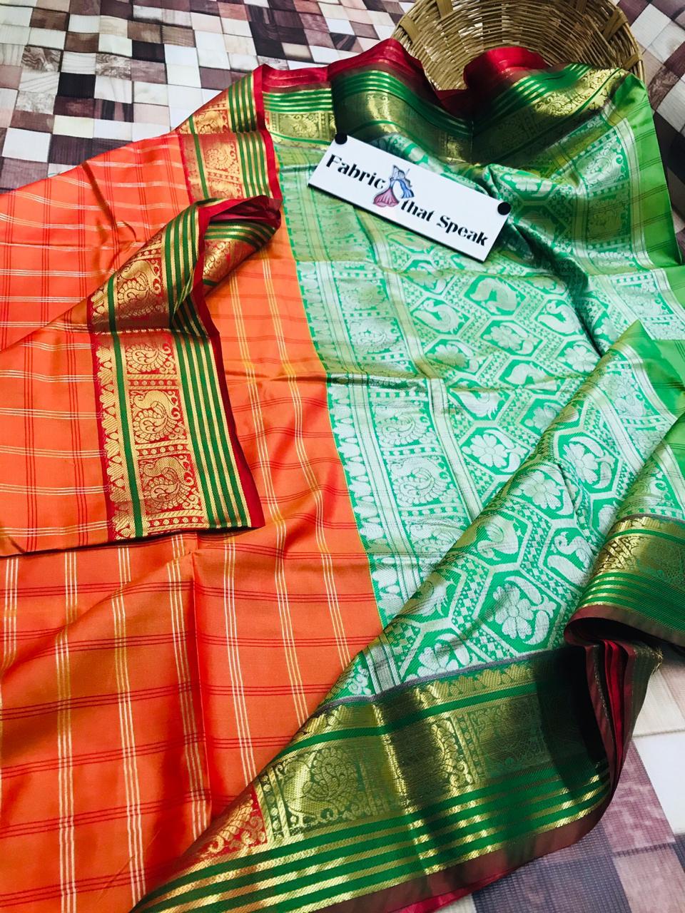Pure Banarasi Silk Weaving work Paithani saree