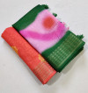 Green color handloom linen saree with digital printed work