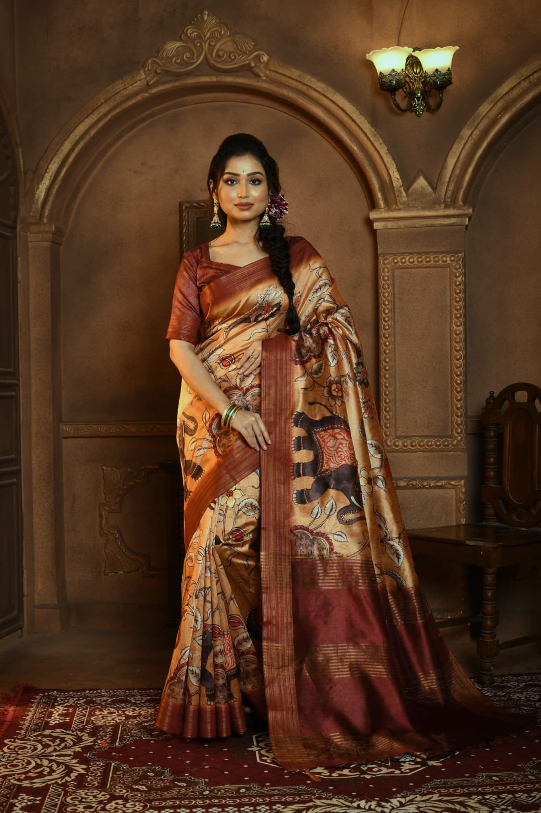 Pure Tussar Silk Cut Work Saree With Machine Embroidery, Golden Jari  Border,Jari Pallu Saree. at Rs 6500 | PURE TUSSAR SILK CUT WORK SAREE . in  Raigarh | ID: 21548897755