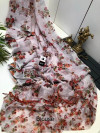 Multi color soft cotton saree with printed work