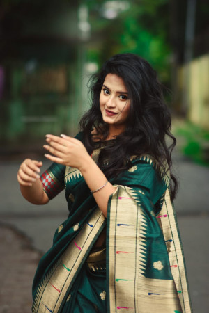 Paithani Silk Premium Saree For bridal wear Saree – Kalindi Sarees