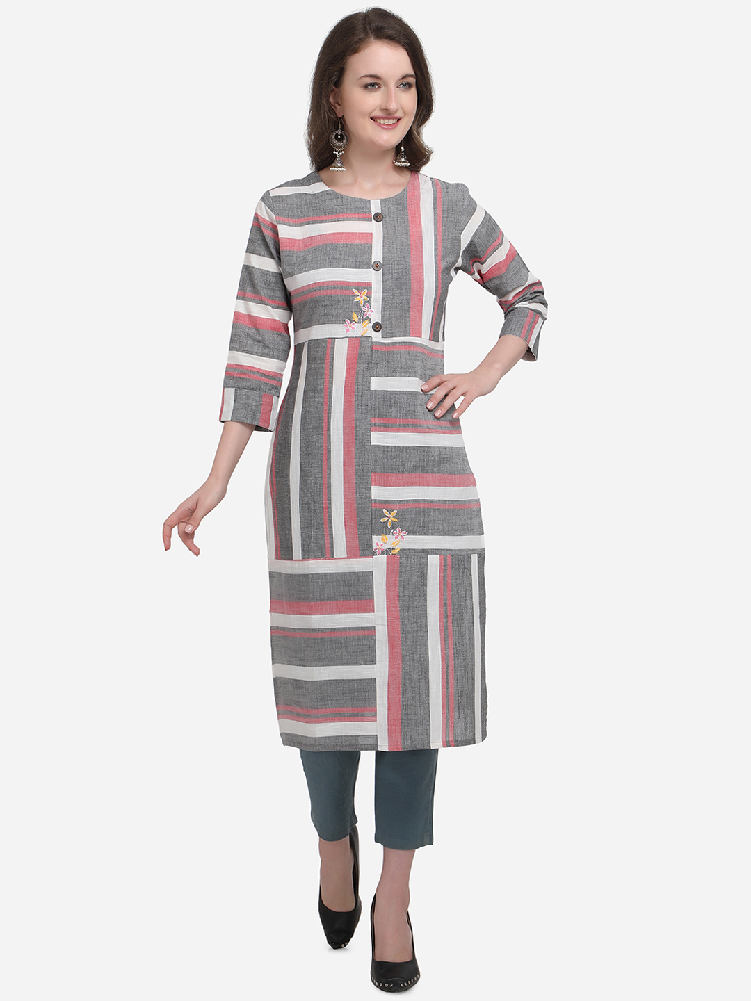 Buy Outstanding WS555 Earth Bound South Cotton Kurti Online | Kessa
