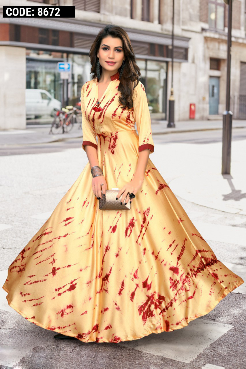 Buy Yellow Satin Silk Embroidery Round Kurta And Pant Set For Women by  Prahnaaya Online at Aza Fashions.