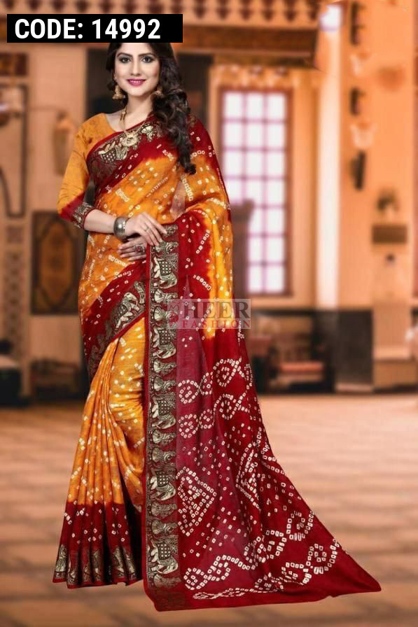 Multi Color Pure Soft Silk Khadi Banarasi Saree B164 – TheDesignerSaree