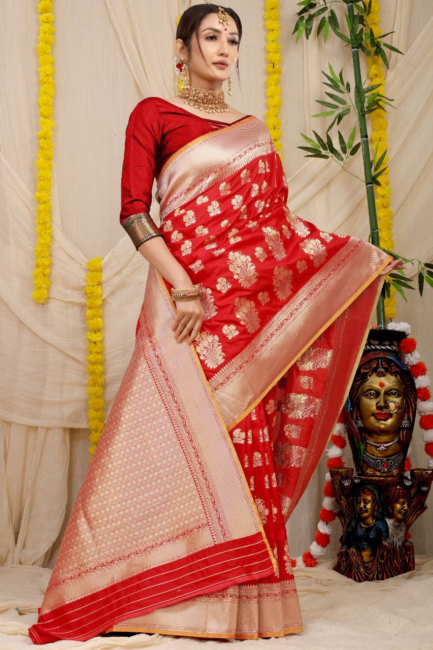 Pink Kanchipuram Handloom Silk Saree – NEVENA Collections