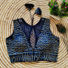 Beautiful designer rayon cotton navy blue color blouse