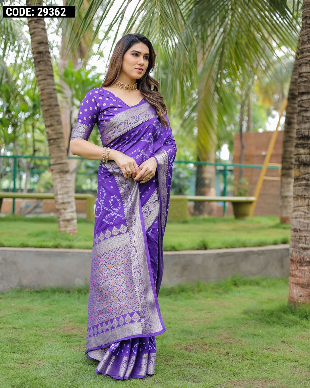 Amazon.com: Indian Selections - Violet Red Art Silk Saree Sari Fabric India  Golden Border : Clothing, Shoes & Jewelry