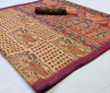 Multi color  kalamkari saree with digital printed work