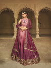 Multi color silk lehenga with thread with sequince embroidered work