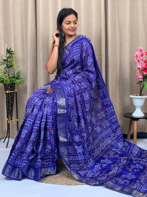 Buy HOUSE OF BEGUM Royal Blue Women's Handwoven Royal Blue Banarasi Silk  Saree with Blouse Piece | Shoppers Stop