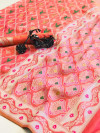 Lichi soft silk saree with zari woven rich pallu